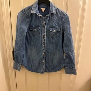 j crew jean button down